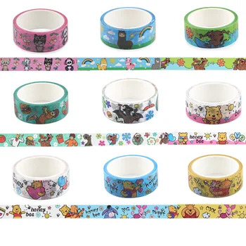 

20pcs/lot BH1032 Blinghero 15mmX5m Cartoon Bear Washi Tape Paper DIY Planner Tape Adhesive Tapes Stickers Decorative Stationery
