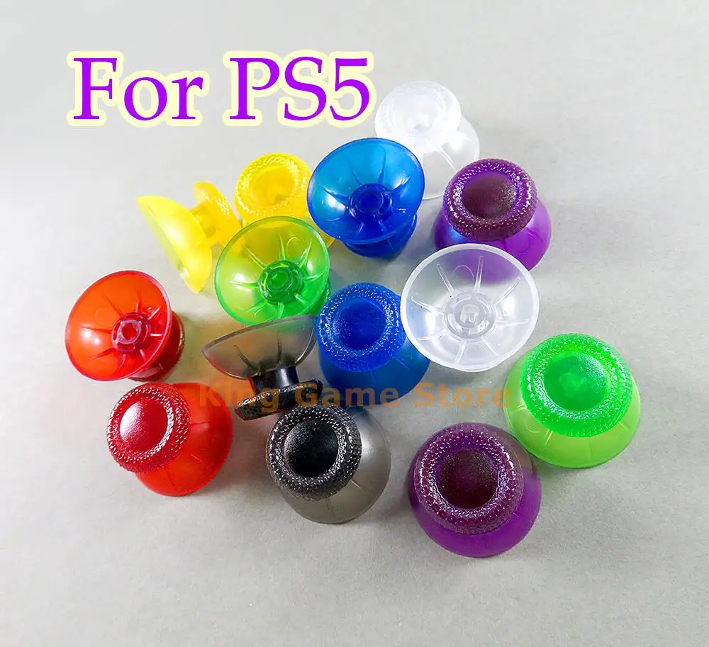 800 Pz/Lotto Colore Trasparente 3D Analog Joystick Stick Module Clear Mushroom Cap Per Sony Ps5 Playstation 5 Thumbstick Cover