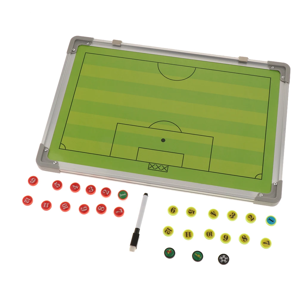 Портативные футбольные тренерские доски с магнитами и маркером, алюминиевые доски для письма, оборудование для обучения