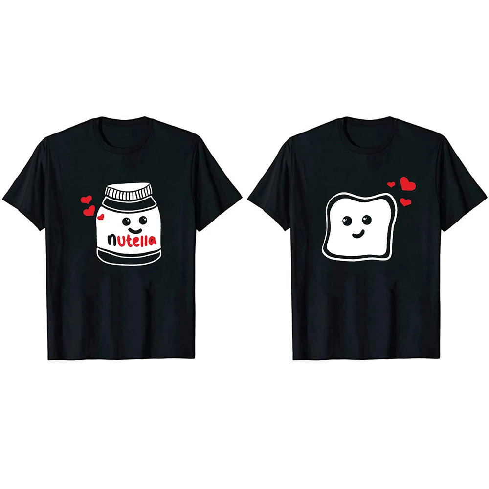 Camisetas divertidas de verano para parejas, Camiseta con estampado de mantequilla cacahuete, camisetas para mujer, camisetas Harajuku para parejas|Camisetas| - AliExpress