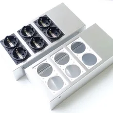 Полный алюминиевый HIFI ЕС чехол питания Европейский стандарт Разъем питания шасси HiFi DIY коробка