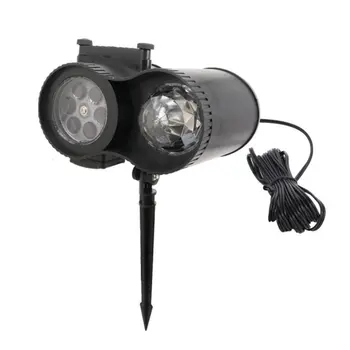 

Ocean Wave Christmas Projector Lights 2-in-1 Moving Patterns Plastic with Ocean Wave LED Landscape Lights Waterproof 1 Set