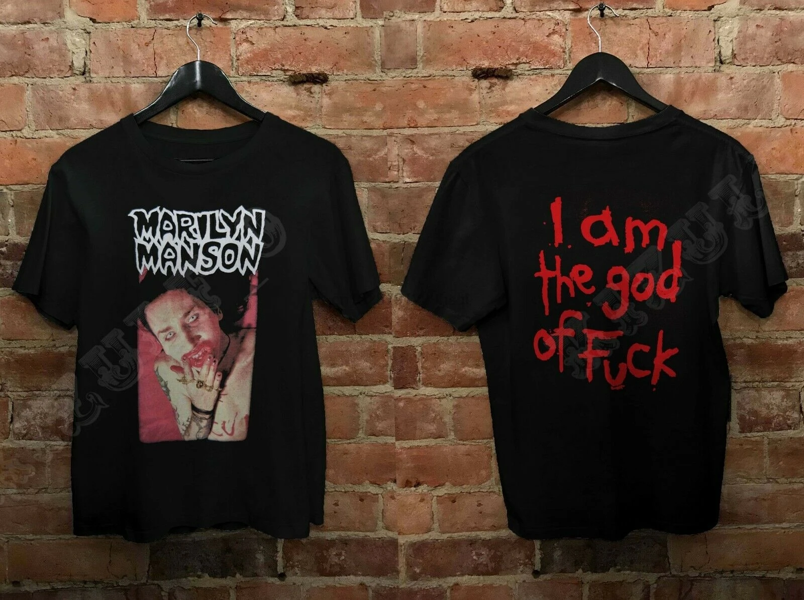 90s Мэрилин Мэнсон футболка I Am The God of f хит продаж размер S-2XL высокое качество