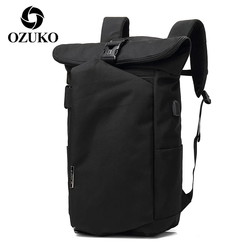 

OZUKO 2020 Men Backpack Laptop Bag Pack Large Capacity Travel Backpacks for Man Teenage Schoolbag Waterproof Bags Mochila Male