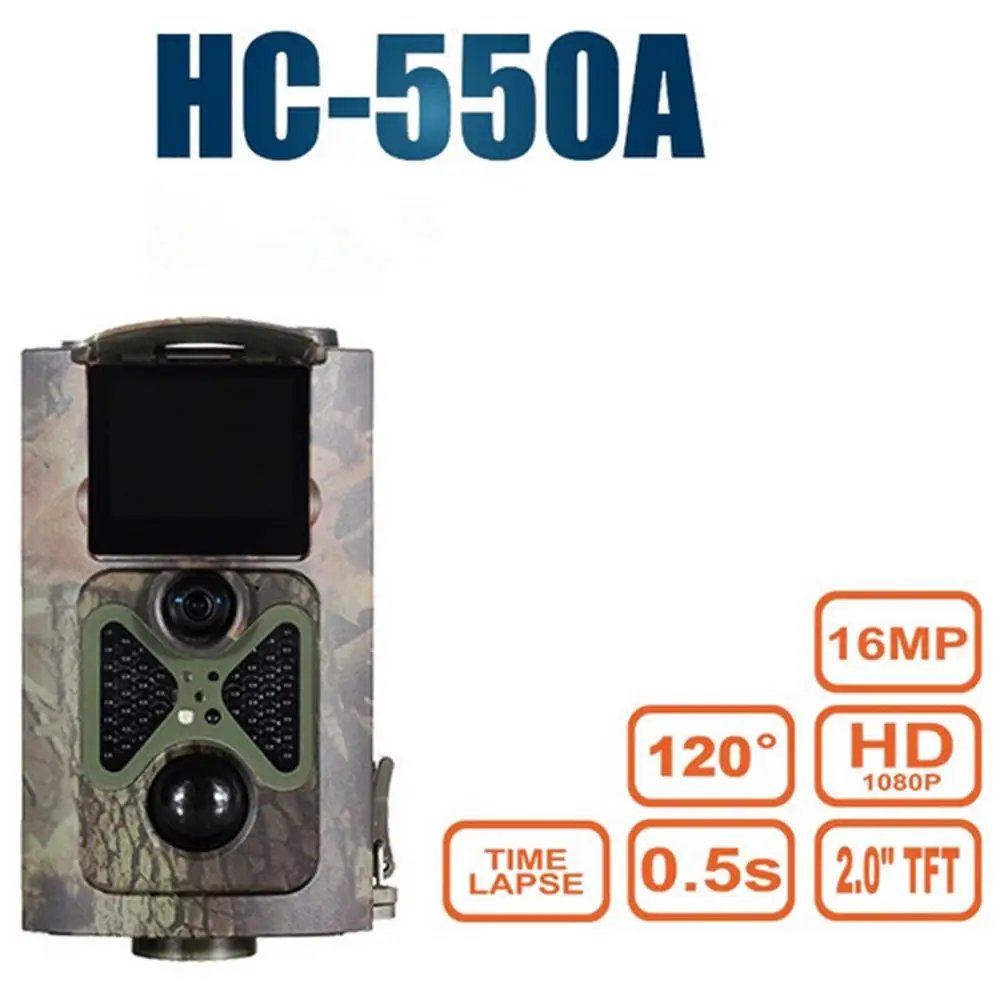 

HC-550A Hunting Trail Camera Wildlife Hunter Camera Night Vision 1080P 16MP Photo Video Trap Hunting Trail Camera