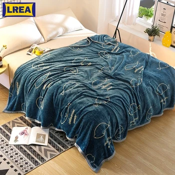 

LREA Hot sale The плед whale pattern thicken Blanket the most popular elements and design comfortable
