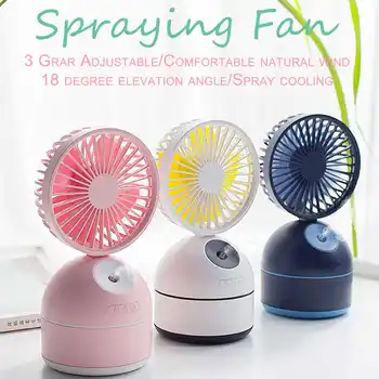 

Mini Portable Water Beauty Spray Fan USB Charging Comfortable Desktop Mini Fan Spray Moisturizing Air Cooler Humidification