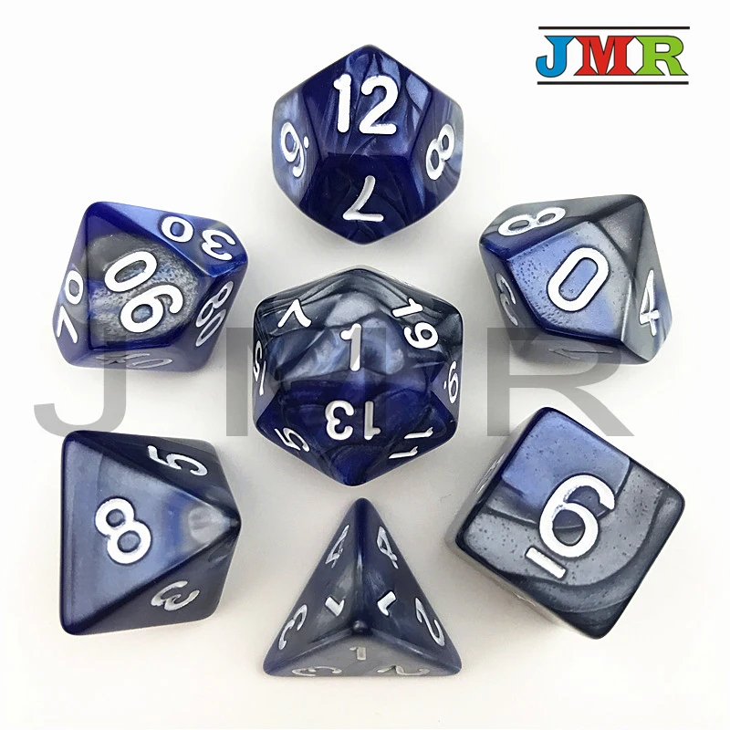 Dark Blue Color Playing Game for DND Different Effect Rpg Dice Board tabletop | Спорт и развлечения