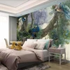 Custom wallpaper 3d Chinese style peacock forest background wall living room bedroom hotel decoration painting papel de parede ► Photo 2/4
