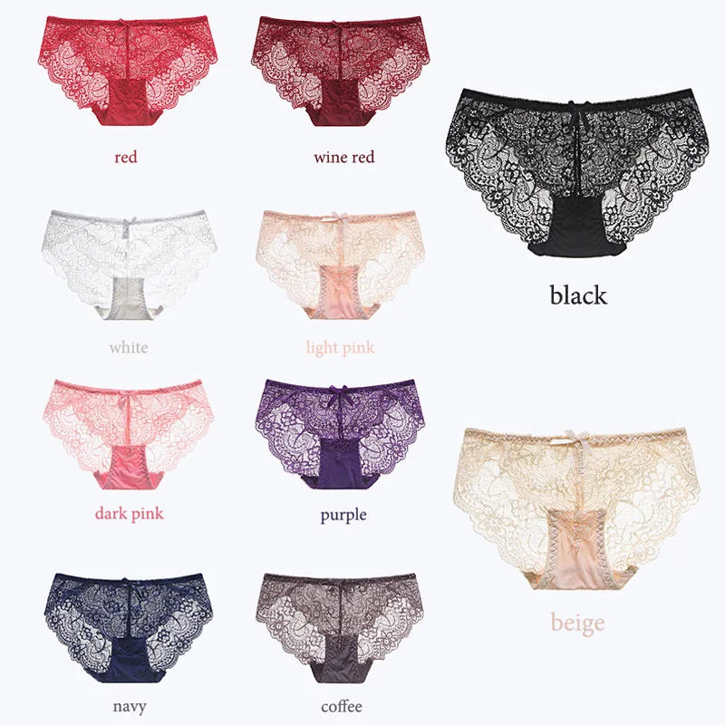 Сексуальные Бесшовные женские кружевные трусики прозрачные трусы из ледяного