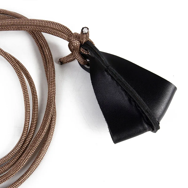 EASYANT Handmade Leather Hunting Shepherd Slingshot Military Adjustable Folding Sling Strap Slingshot