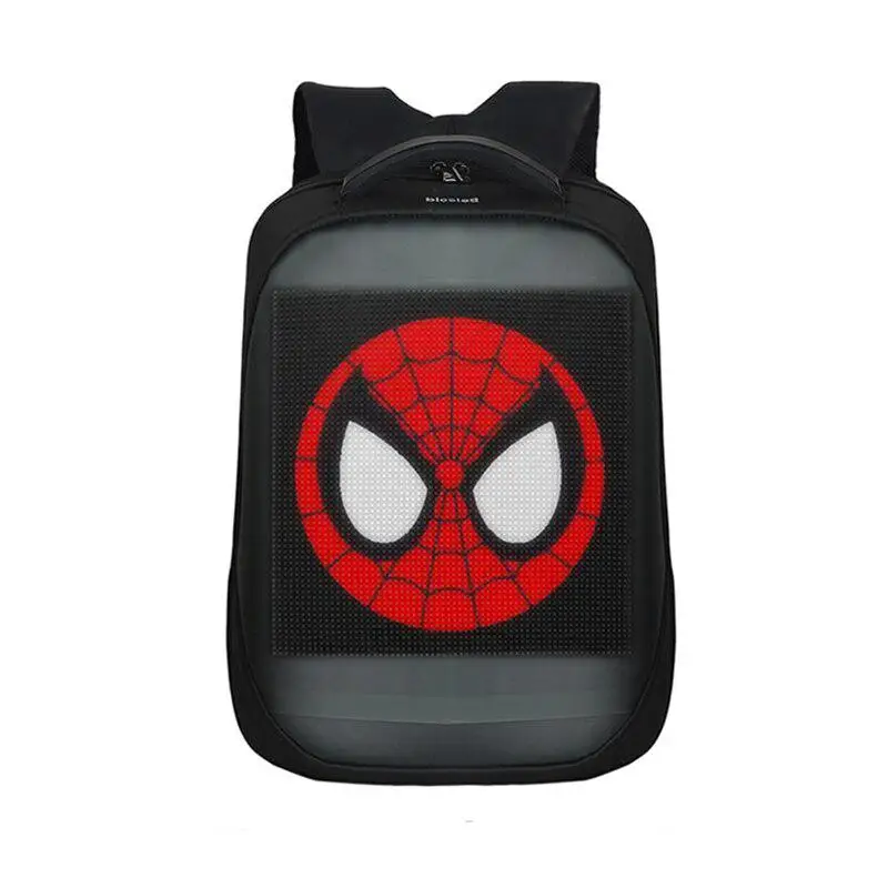 Wifi LED Advertising Light Waterproof WiFi Version Smart Screen Dynamic Backpack DIY City Walking Outdoor Climb Bag | Лампы и
