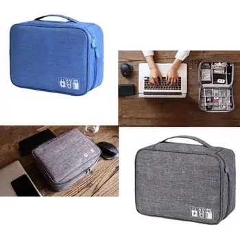 

Multi-function Case For Headphones Storage Bag Digital Cord Bag Power Charger Disk Protection Bag Storage Storage U Box C9U6