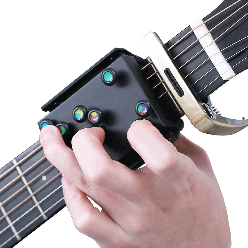 

Hot Guitar Learning System Teaching Practrice Aid with 21 chords Lesson Guitar Chord Trainer Practice Tools Accessories part#4
