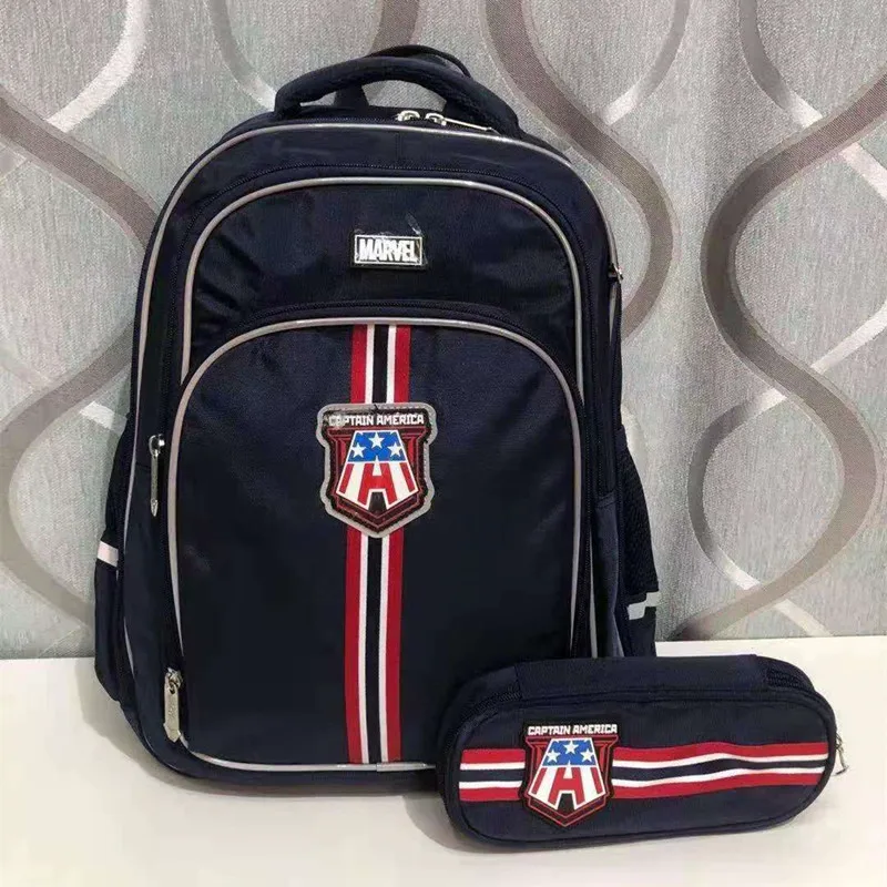 Disney New School Bags For Boys Primary Student Shoulder Orthopedic Backpack Grade 1-5 Large Capacity Spider Man Mochilas