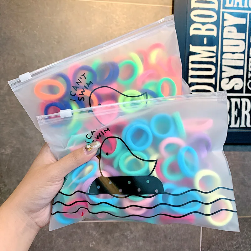 

50/100pcs/Pack Girls Colorful Nylon Small Elastic Hair Bands Children Ponytail Holder Rubber Band Headband Kids Hair Accessories