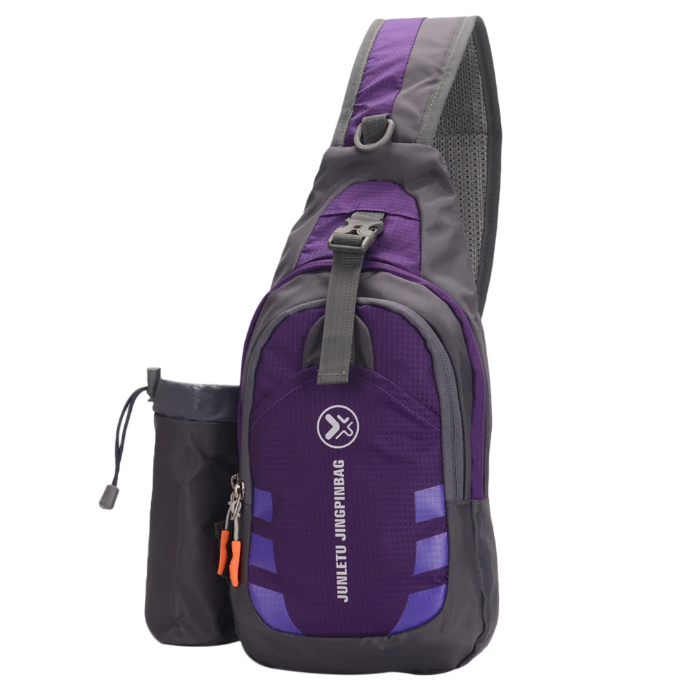 Уличные спортивные сумки для фитнеса, бега, груди, сумка через плечо, сумка для путешествий, для спортзала, рюкзак для мужчин и женщин, тренировочный рюкзак - Цвет: Purple