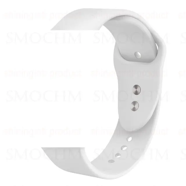 Smochm Samba IWO 11 Pro Bluetooth умные часы серии 5 1:1 IWO 10 обновленные MTK2503 gps спортивные умные часы для Apple iPhone Android - Цвет: white silicone