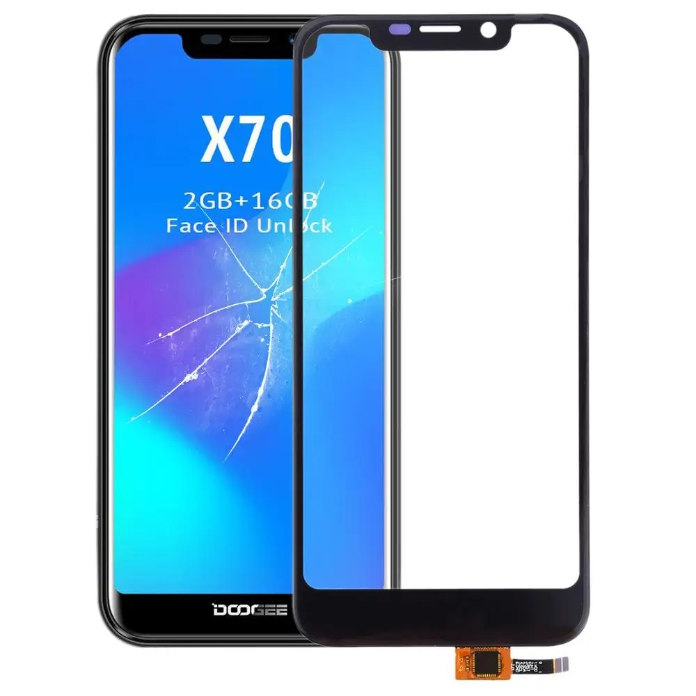 

Doogee X70 Touch Panel Mobile Phone Touch screen for Doogee X55 Replacement Front Screen Doogee Y8C Glass Digitizer Sensor Part