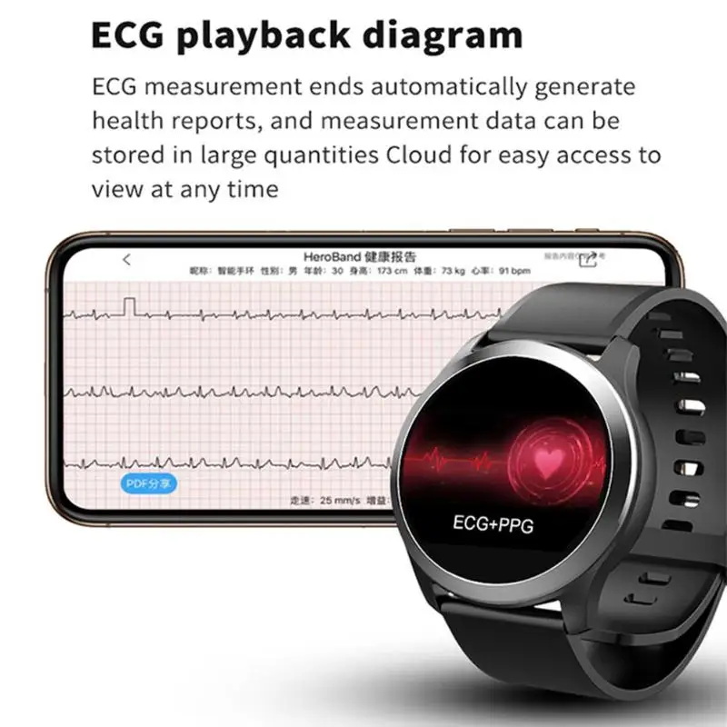 ALLOYSEED Z03 IP68 водонепроницаемый смарт-браслет часы ECG пульсометр монитор кровяного давления Фитнес Спортивный Браслет для IOS Android