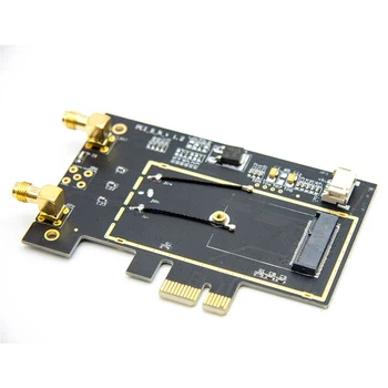 

Portable Accessories With Antennas Convenient Fast Notebook Wlan Computer PCI-e Wifi Wireless Card Dual Interface Internal