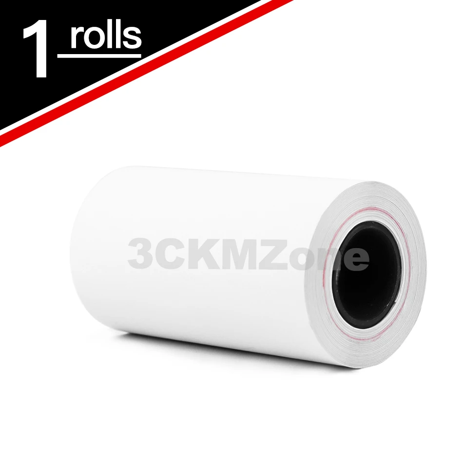 1 rolls white paper Белый цвет тепловой чековый фото принтер бумаги 58*30 мм для POS принтера или Peripage бумаги ang принтера - Цвет: 1 rolls white paper