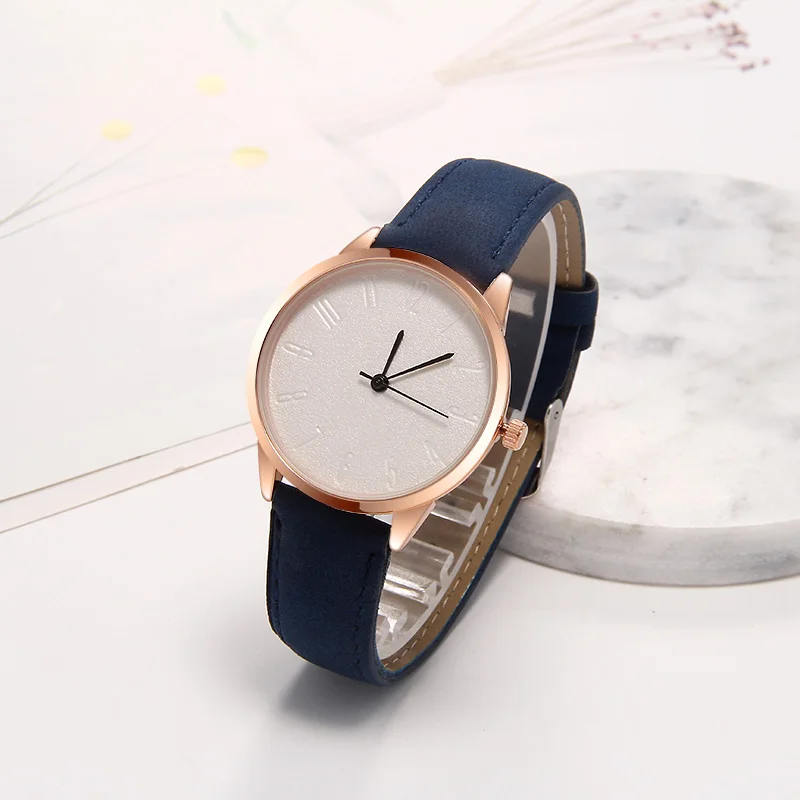 WJ-7917 reloj mujer простые женские часы кожаный ремешок Пряжка часы для женщин кварцевые наручные часы relogio feminino montre femme