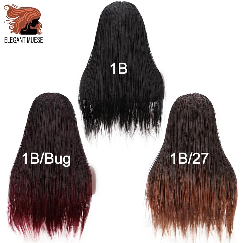 Elegant MUSES Синтетические прямые Сенегальские накрученные волосы косы парик на