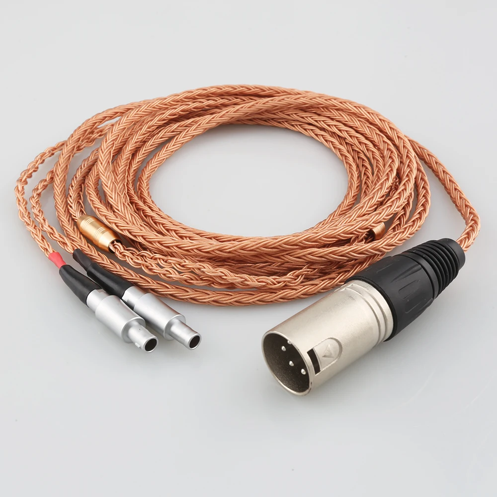 16 Core 99% 7N OCC Earphone Cable For Sennheiser HD800 HD800s HD820s HD820 Enigma Acoustics Dharma D1000 Headphone | Электроника