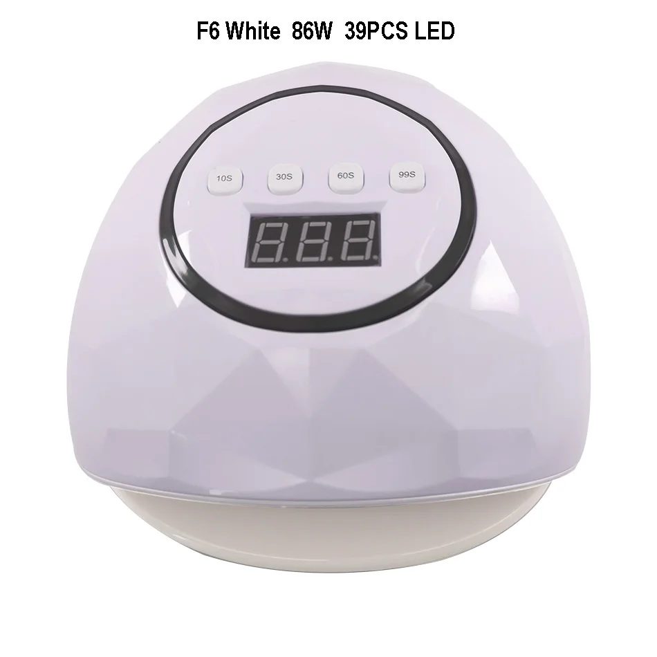 F6W 86W SAMVI инструменты для дизайна ногтей longlife 72 Вт 86 Вт Сушилка для ногтей датчик машины уф лампа светодиодный лак для ногтей - Цвет: F6W 86W
