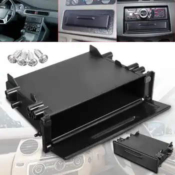 

Universal Black Car Storage Box Single Din CD Player Dash/Radio Stereo Car Storage Installation Pocket Kit