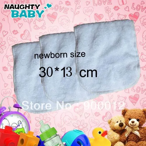 

Free Shipping Promotion 5% off Newborn Baby Inserts Reusable Cloth Diapers Inserts for 3 layers of microfiber 100 pcs 30*13cm