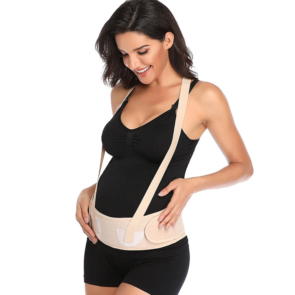 Эластичный секционный Дышащий Пояс для беременных женщин, специальный пояс для подтяжки живота, пояс для беременных с плечевым ремнем, защита талии# y3