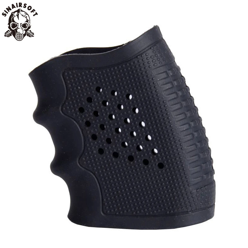 Mejor precio Funda de guante antideslizante para la mayoría de pistolas Glock 17 19, accesorios de caza, pistola táctica, funda de agarre de goma, revista znqgq9gZ