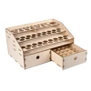 Natural Wooden Paint Rack Stand Pigment Ink Bottle Paints Tool Storage Cabinet Holder Organizer for Multi Bottles of Paints 4