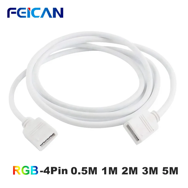 Светодиодная лента 4pin RGB Удлинительный кабель 0 5 м 1 2 3 для светодиодной