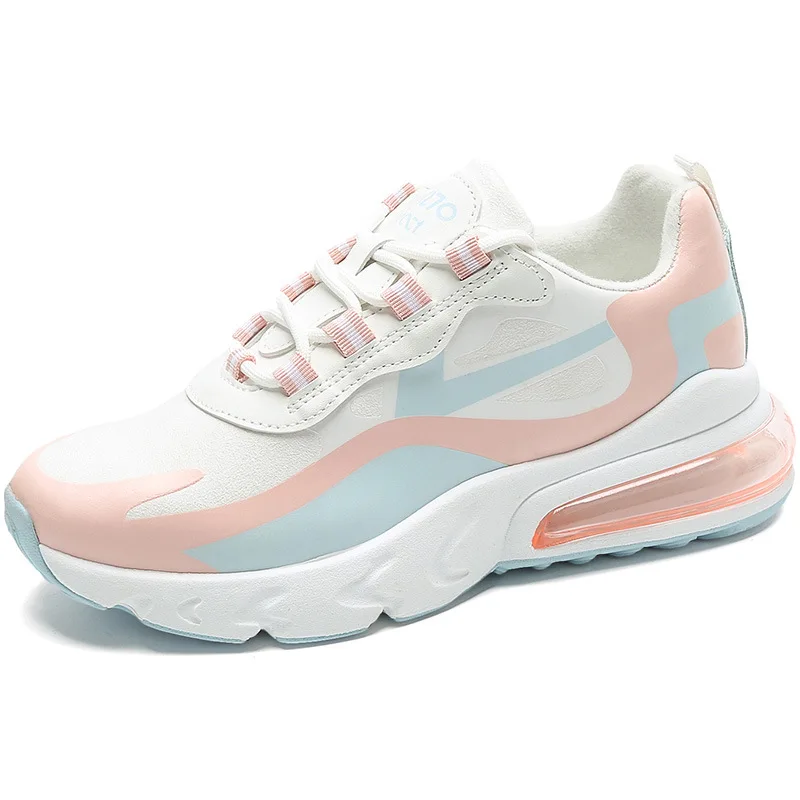 Г., Весенняя женская спортивная обувь для женщин, дизайнерские кроссовки, женская обувь на платформе, прогулочная обувь на плоской подошве - Цвет: Розовый