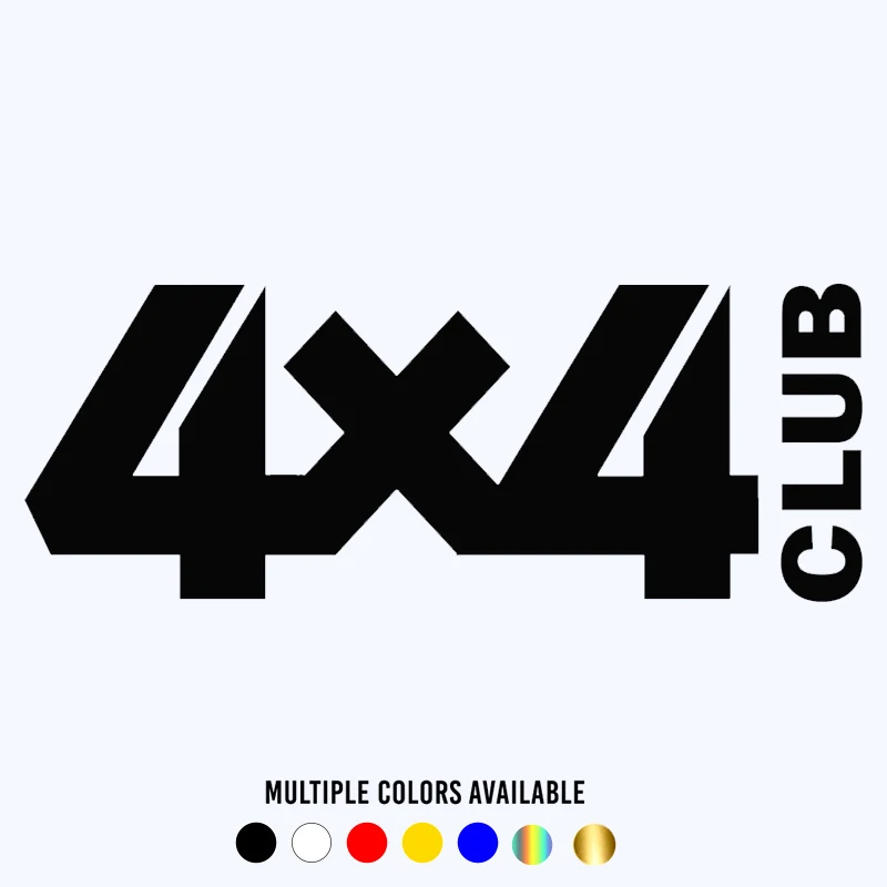 CK2872# наклейки на авто 4x4 club водонепроницаемые машину наклейка для автонаклейка