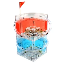 Двухэтажный муравьиная мастерская Муравьиное гнездо ферма усадьба муравьиный замок живущая экологическая вилла королева муравей