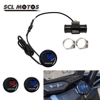 

SCL MOTOS 22mm Motorcycle Water Temperature KOSO Temperature Gauge Digital LED with Sensor Adapter For XMAX250 300 NMAX CB 400