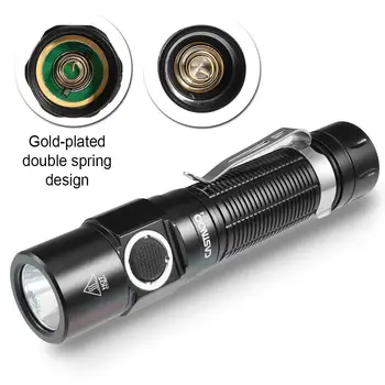 

Castnoo USB Charge Flashlight Waterproof Mini Flash Lamp With Breathing Light