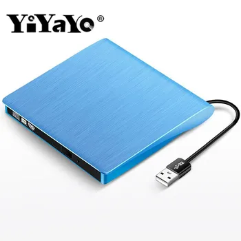 

YiYaYo USB 2.0 DVD RW Burner Writer External CD Drive Optical Drive Portatil CD-ROM Player Reader for hp Laptop macbook MAC