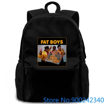 

Fat Boys NYC Hip Hop Black Graphic Hip Hop Novelty Brand women men backpack laptop travel school adult student