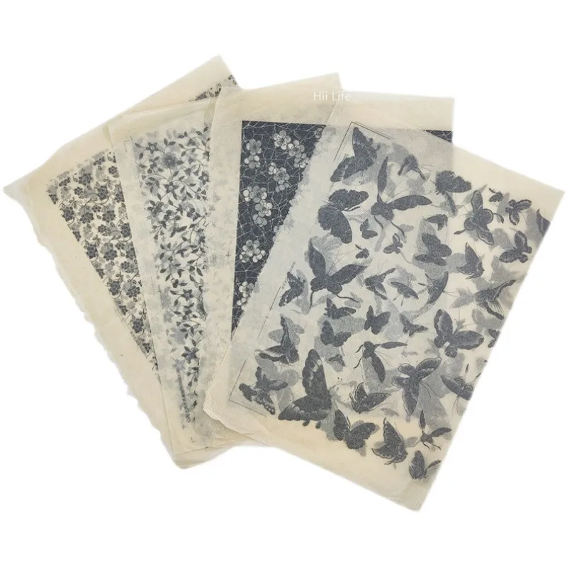1PCS Pottery Art Black Transfer Paper Glaze Underglaze Flower Paper Jingdezhen Ceramic Decal Stickers DIY Polymer Clay Tools polymer clay tools pottery tools clay craft tool pottery coloring tool ceramic transfer paper