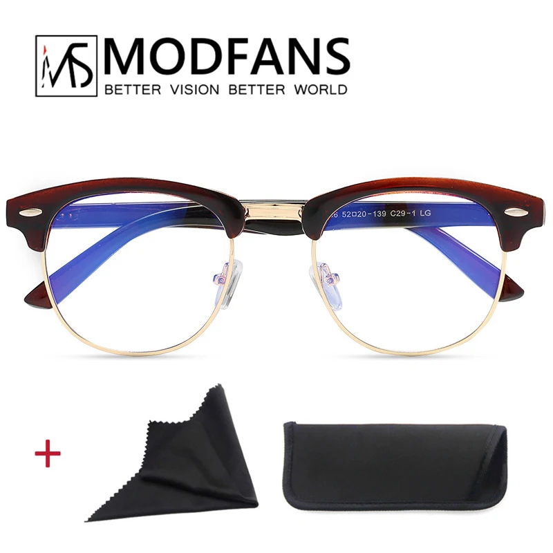 Унисекс анти-голубые легкие компьютерные очки мужские ретро рамки нулевой диоптрий телефон очки