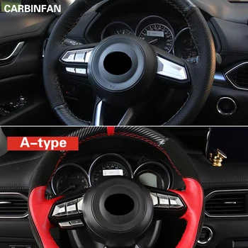 

Steering Wheel Button Panel Cover Switch Knob Trim Sticker For Mazda CX-5 CX5 2017