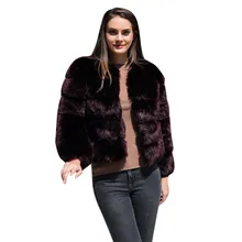 Женское пальто из страуса, зима, новое модное пальто из искусственного меха, элегантная Толстая теплая верхняя одежда, куртка из искусственного меха, Chaquetas Mujer N30