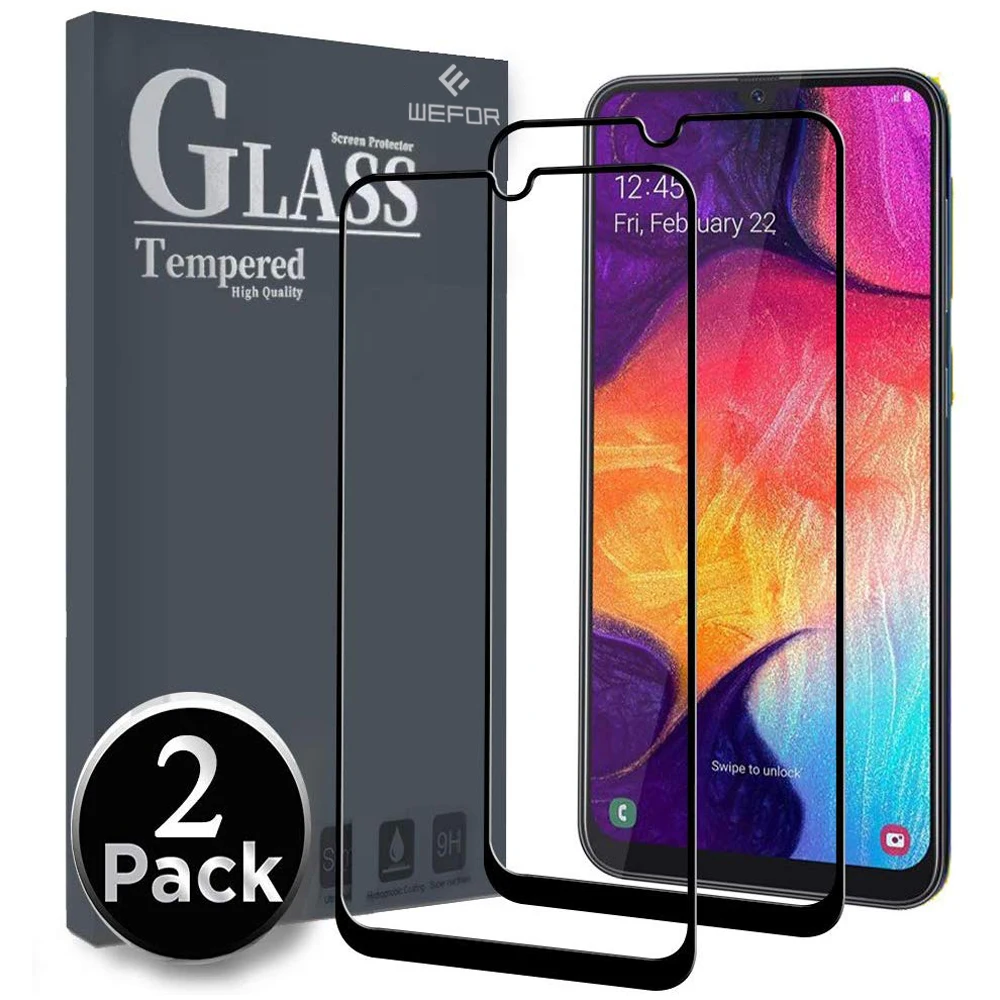 [2 упаковки] Защитная пленка для экрана Samsung Galaxy A5 A6 A7 A8 A9 2018 защитная из