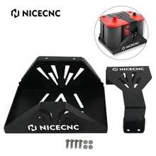 NICECNC – plateau de batterie, support de batterie, groupe 34 bleu, rouge, jaune, batterie supérieure, aluminium robuste usiné CNC, noir