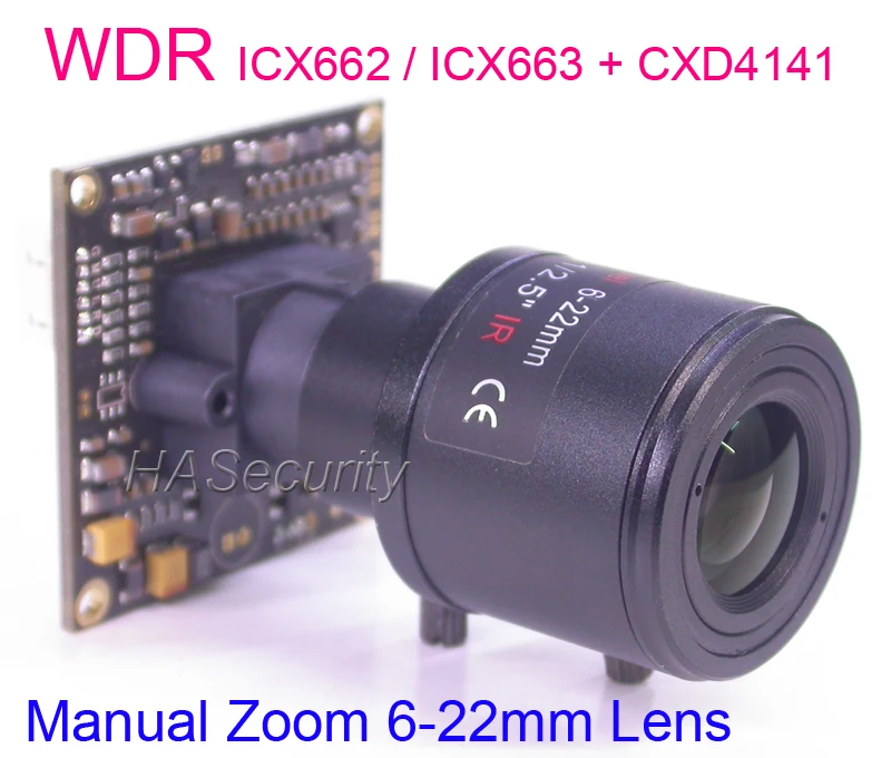 WDR 1/3 &quotsony Super HAD II CCD ICX662/ICX663 сенсор + CXD4141 Модуль платы блока программного